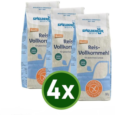 Produktfoto zu Reismehl Vollkorn 4x500g