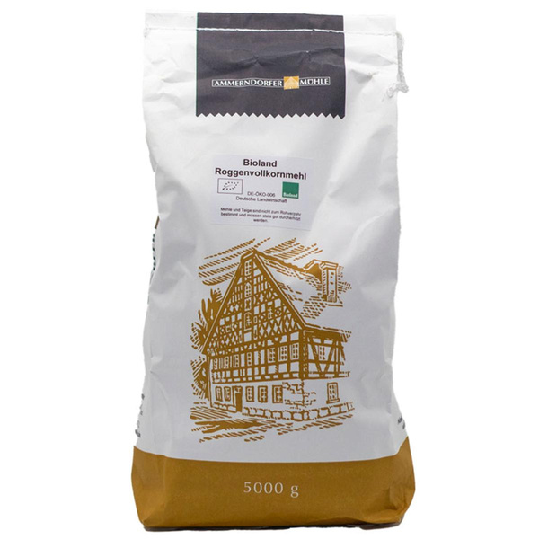 Produktfoto zu Roggenvollkornmehl 5kg