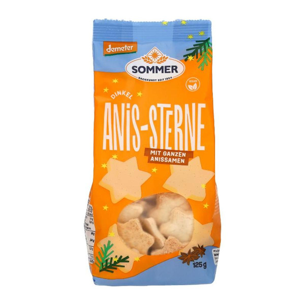 Produktfoto zu Dinkel Anis-Sterne, 125g