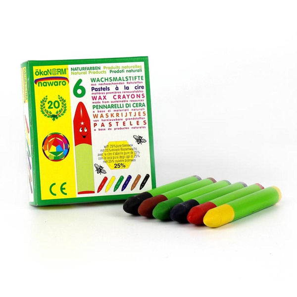 Produktfoto zu Wachsmalkreide 6 Farben