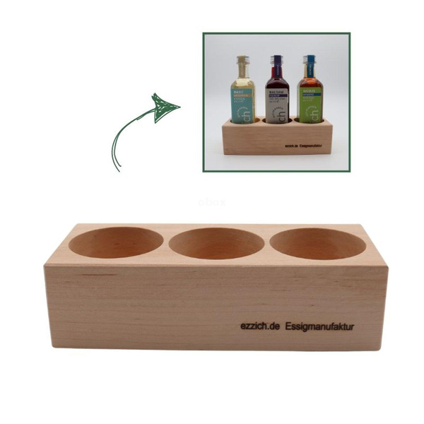 Produktfoto zu Essig Geschenkbox leer Holz