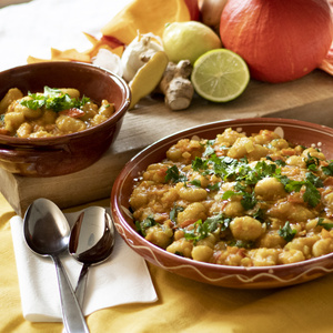 Gnocchi in Kürbissauce