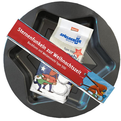 Produktfoto zu Sternbackform mit Weizenmehl 550