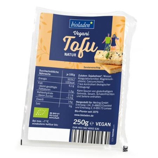 Produktfoto zu Tofu natur VEGANI 250g