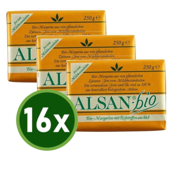 Produktfoto zu BIO MARGARINE Alsan 16x250g