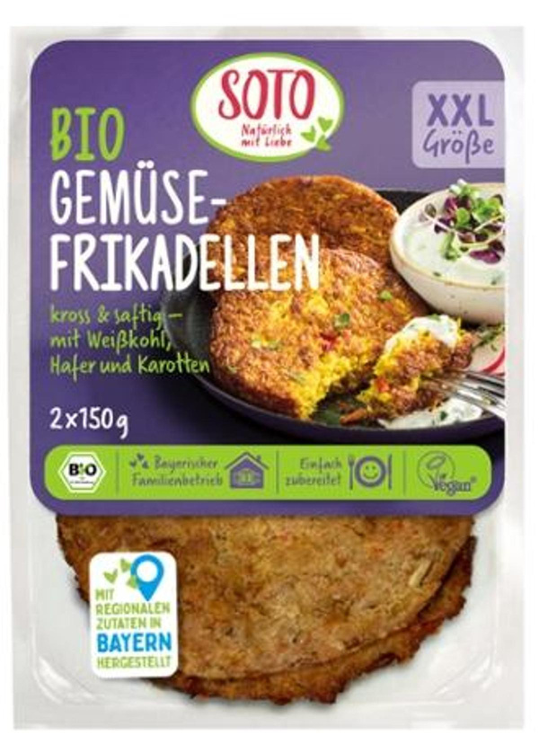 Produktfoto zu Gemüsefrikadellen, vegan