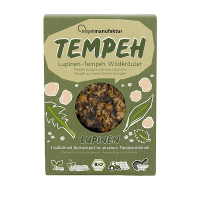 Produktfoto zu Lupinen-Tempeh mit Wildkräutern 170g