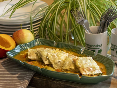 Kürbis Apfel Mangold Sauce