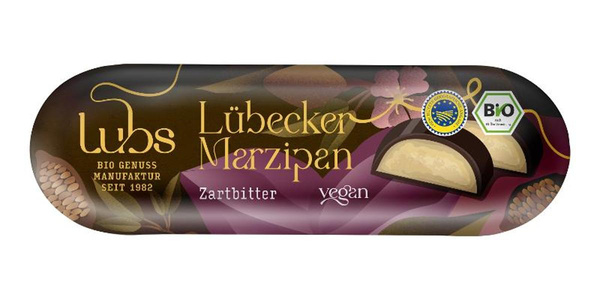 Produktfoto zu Marzipanbrot Zartbitter Rohrohrzucker 50g
