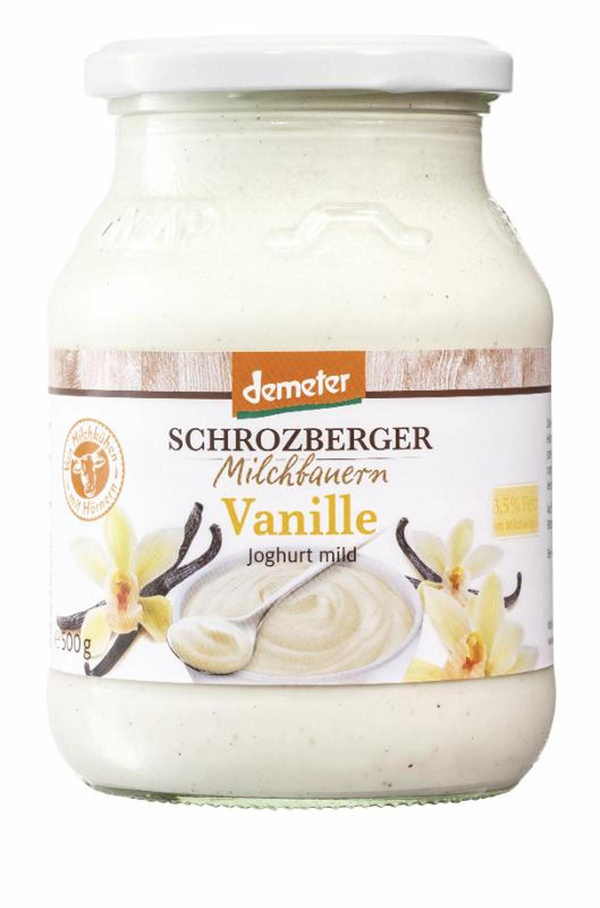 Produktfoto zu Joghurt Vanille 3,5% Schrozberg 500g