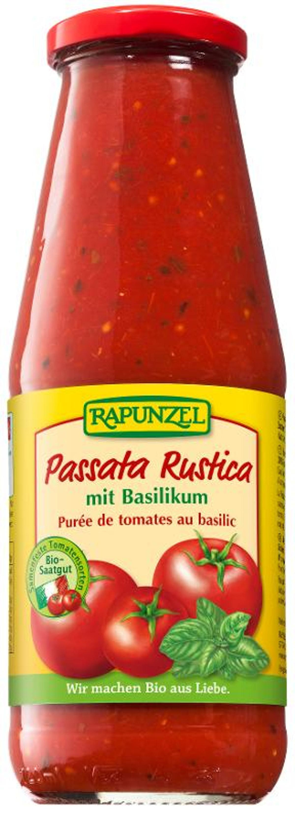 Produktfoto zu Passata Rustica mit Basilikum 680gr