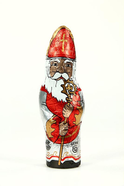 Produktfoto zu Nikolaus Vollmilch Stanniol Gepa 65g