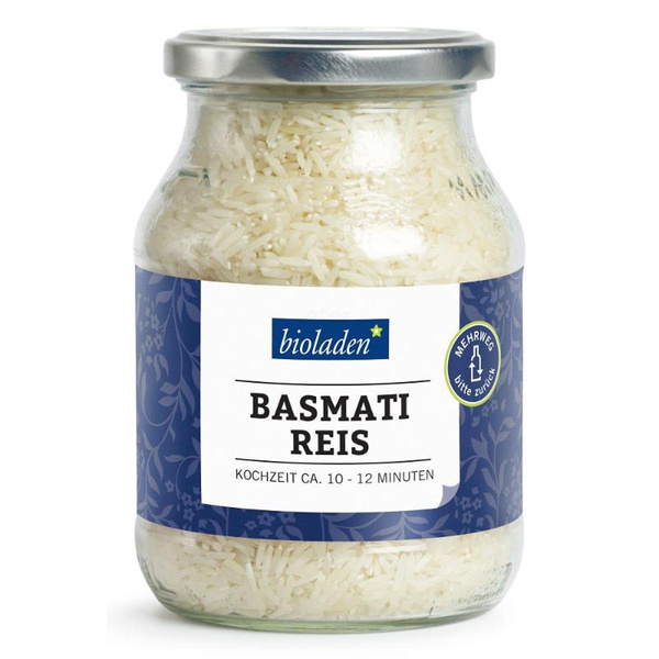 Produktfoto zu Basmati Reis im Glas 450g