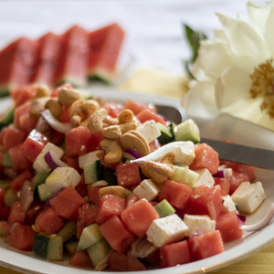 Wassermelone Feta Salat