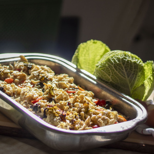 Spätzle und Röstwirsing