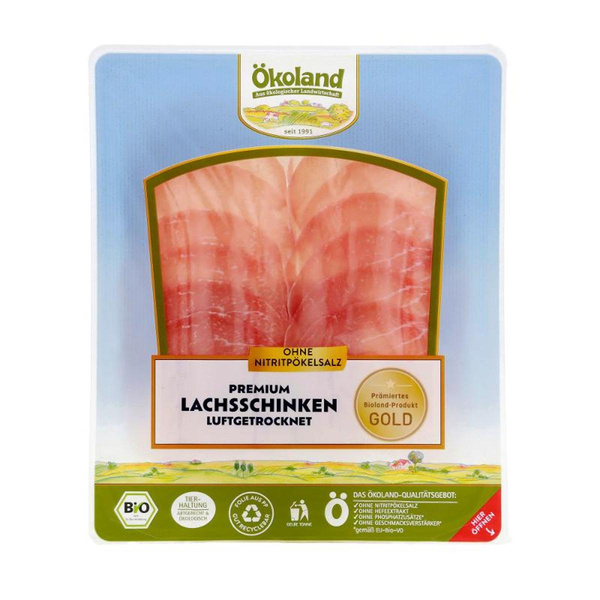 Produktfoto zu Premium LACHS Schinken luftgetrocknet