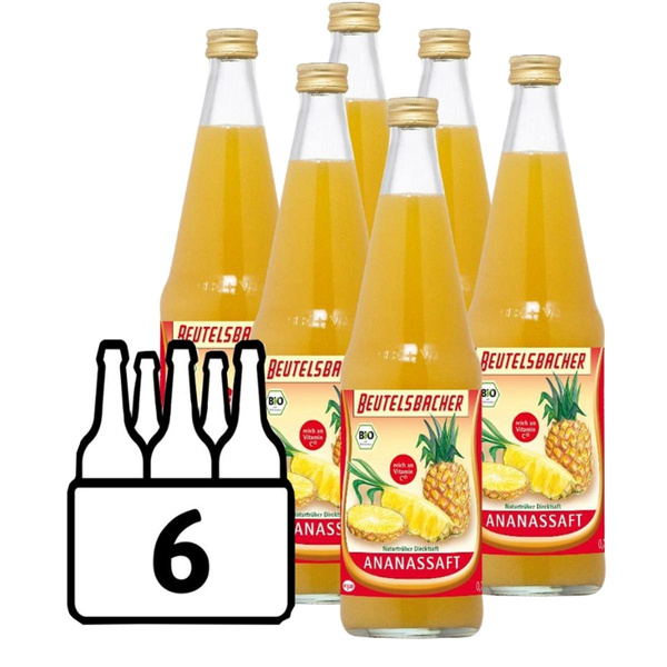 Produktfoto zu Ananassaft 6 x 0,7l Beutelsbacher