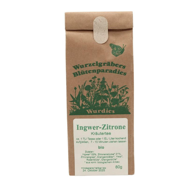 Produktfoto zu Ingwer-Zitrone Tee lose 80g