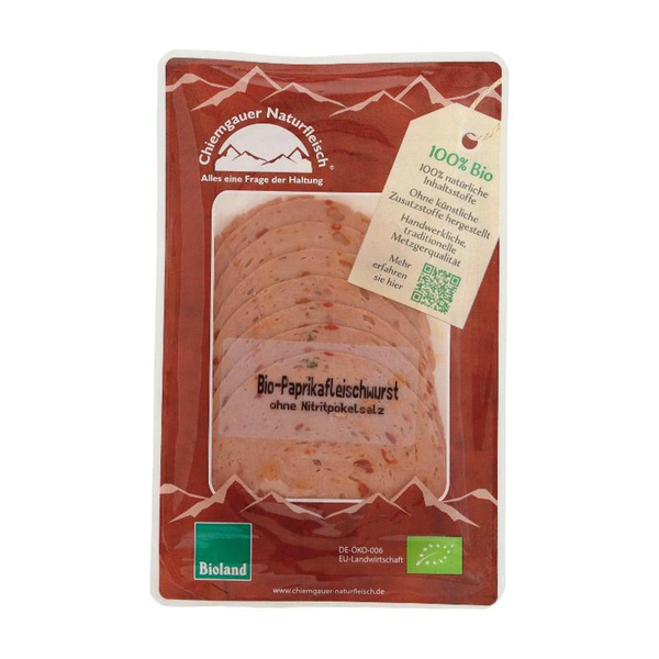 Produktfoto zu Paprikafleischwurst geschnitten 70g