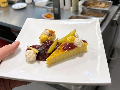 Karamellisierte süße Kürbis-Quiche