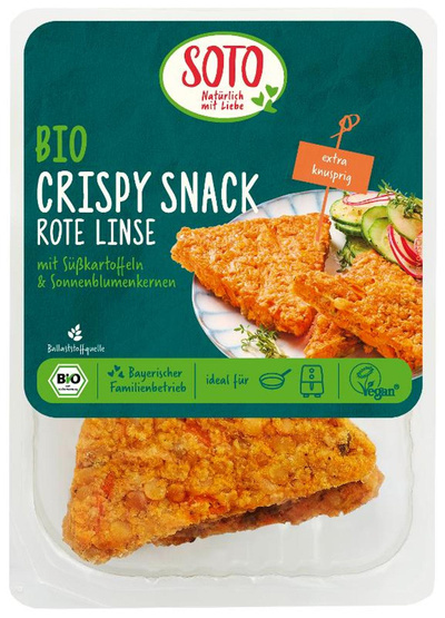 Produktfoto zu Crispy Snack Rote Linse Soto 200g