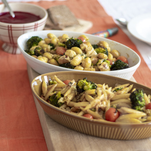 Gnocchi-Pfanne mit Rote Bete BBQ Sauce