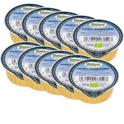 Produktfoto zu PUTENLEBERWURST 10x50g