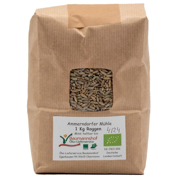 Produktfoto zu Roggen (Korn) 1kg
