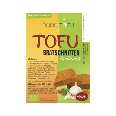 Produktfoto zu Bratschnitte Knoblauch, Tofu