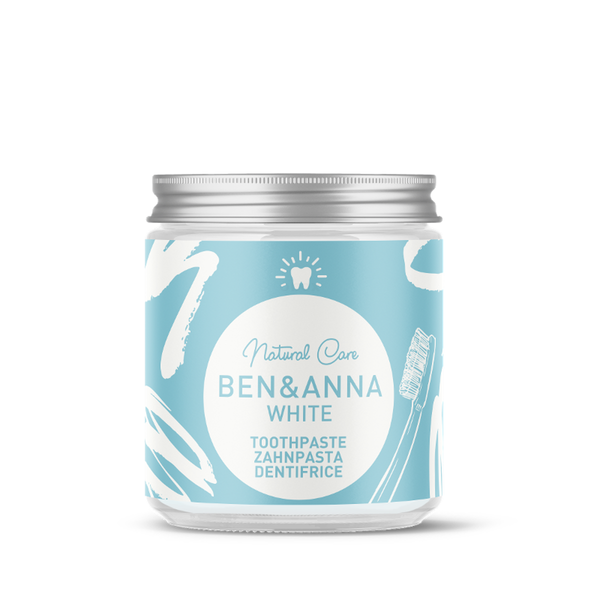 Produktfoto zu Zahnpasta White Ben und Anna, 100ml im Glas