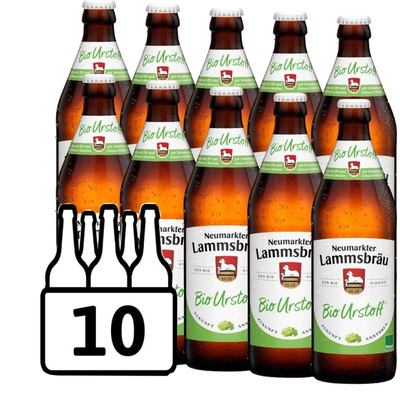 Produktfoto zu BIER URSTOFF hell  10 x 0,5L