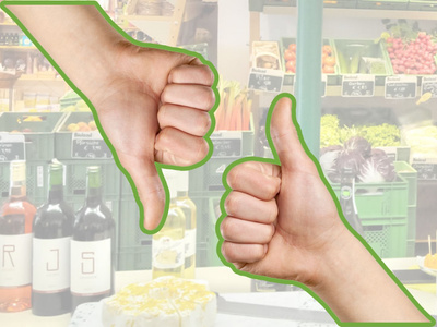 Daumen hoch und runter