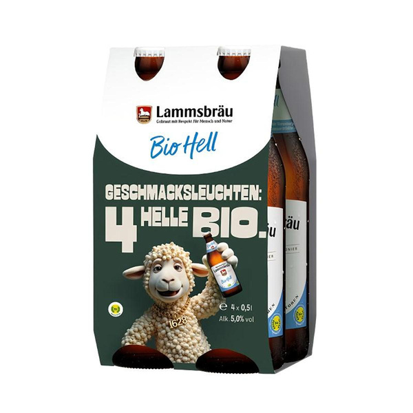 Produktfoto zu Lammsbräu Bio Hell 4er Pack