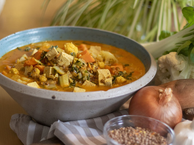 Schnelles Curry mit Pak Choi