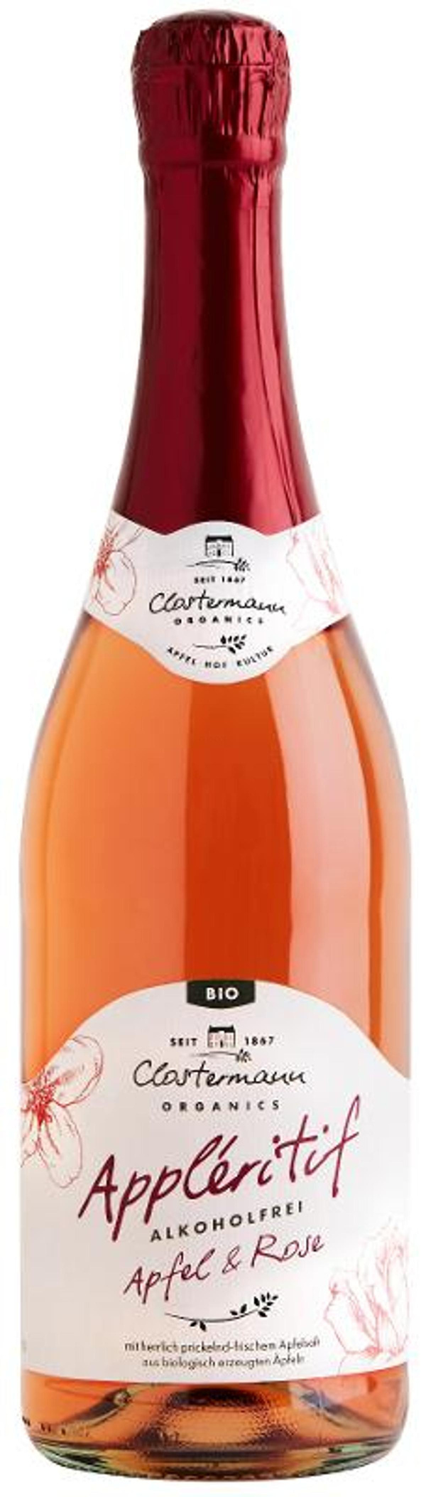 Produktfoto zu Appleritif Apfel & Rose alkoholfrei, 0,75l