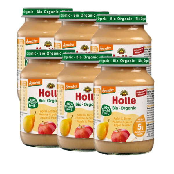 Produktfoto zu Glas Apfel-Birne 6x190g