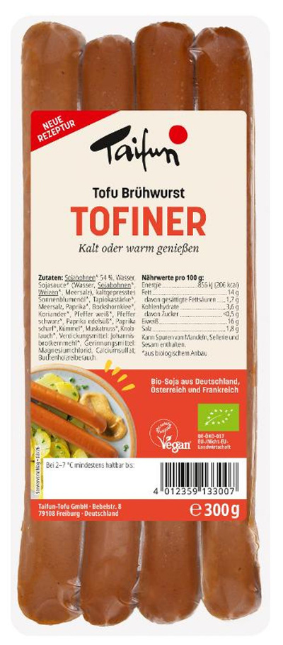 Produktfoto zu Tofiner Würstchen 4er 300g