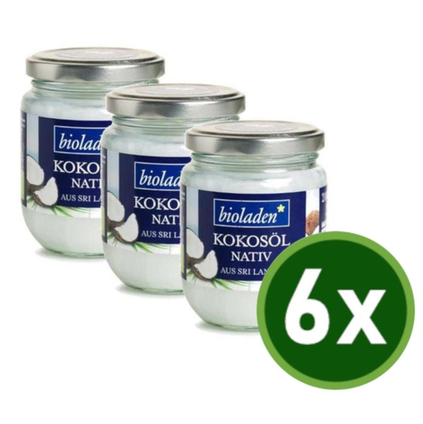 Produktfoto zu Kokosöl nativ 6x200ml