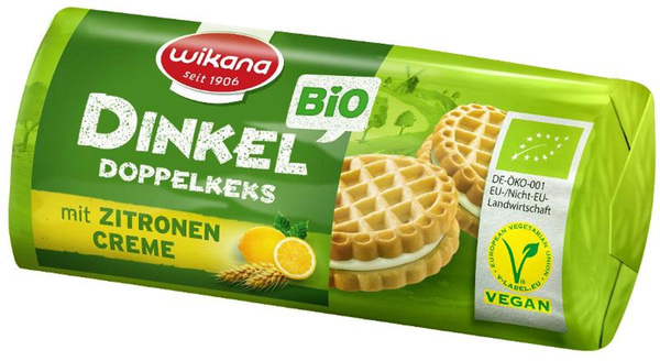 Produktfoto zu Dinkel Doppelkeks Zitrone 90g
