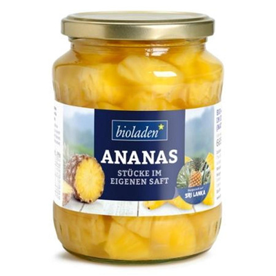 Produktfoto zu Ananasstücke groß