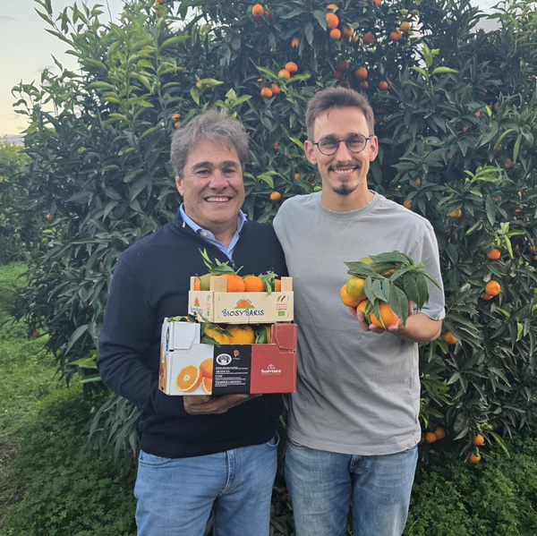 David mit Angelo Miniski im Clementinenhain