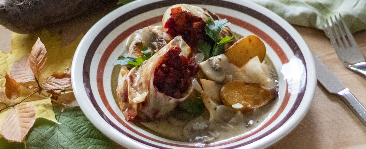 vegane Kohlroulade