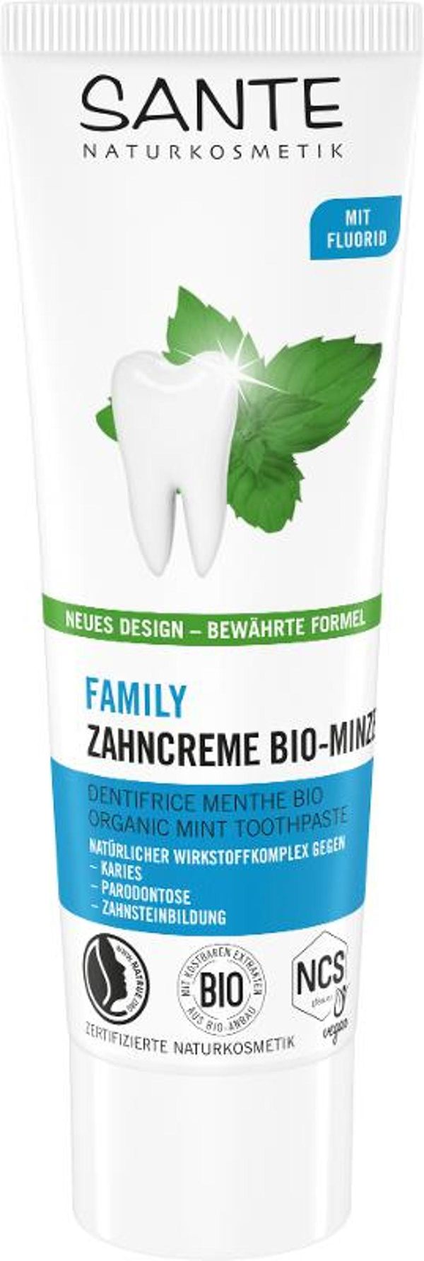 Produktfoto zu Zahncreme Familie Minze Fluorid