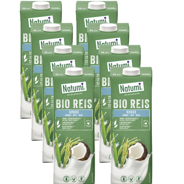 Produktfoto zu Reisdrink Kokos Natumi 8x1L