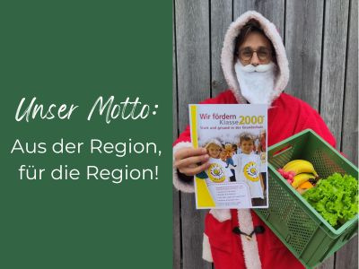 David als Nikolaus - Weihnachtsspende an Klasse2000