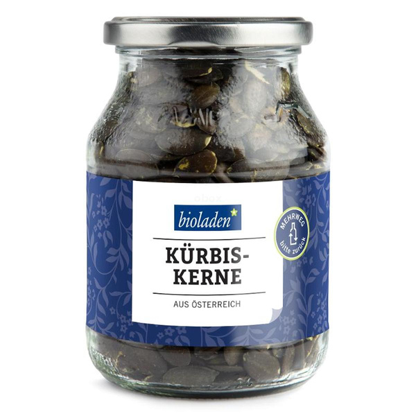 Produktfoto zu Kürbiskerne natur im Glas 320g