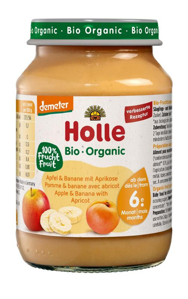 Produktfoto zu Glas Apfel-Bananen-Aprikose 190g