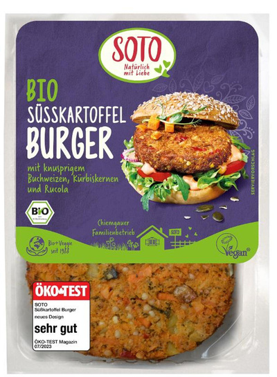 Produktfoto zu Süßkartoffel Burger Soto 160g