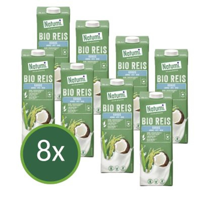 Produktfoto zu Reisdrink Kokos Natumi 8x1L