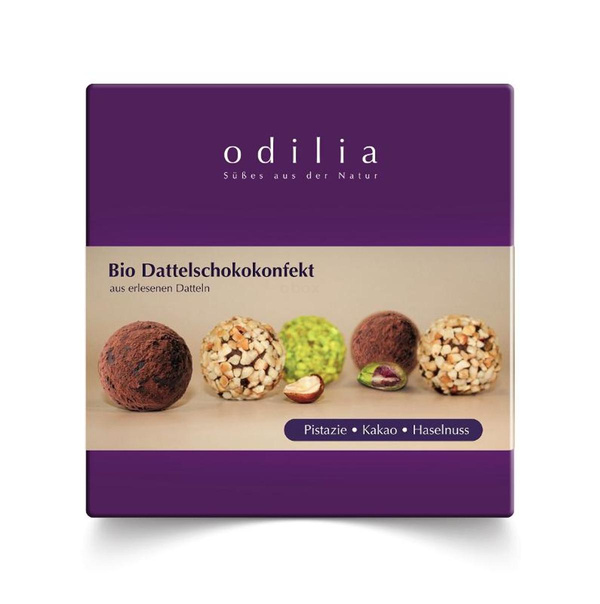 Produktfoto zu Bio Dattel Schokokonfekt 135g